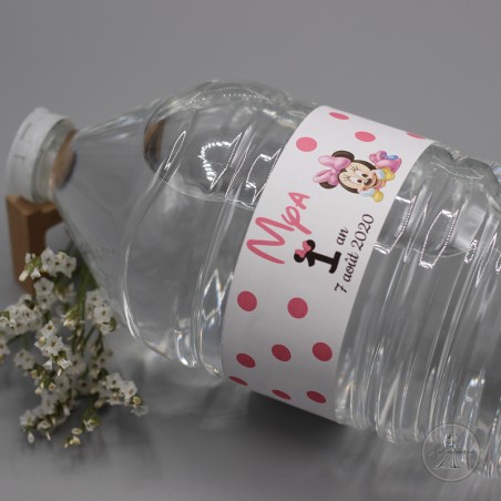 Bouteille d eau personnalisée mariage avec étiquette autocollante